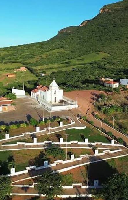 Vista aérea da igreja
